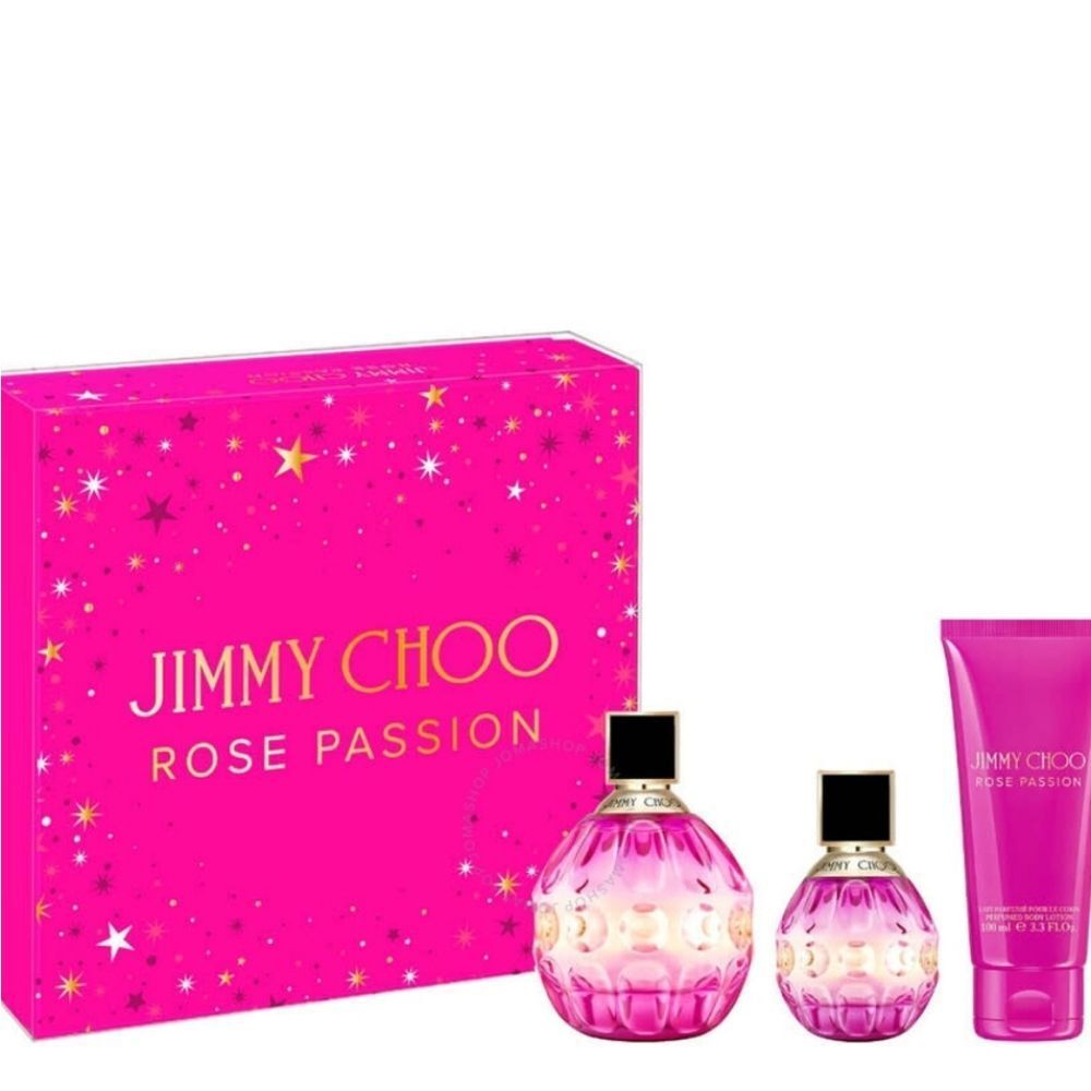 Jimmy Choo Rose Passion Eau De‎ Parfum 3-PC Gift Set